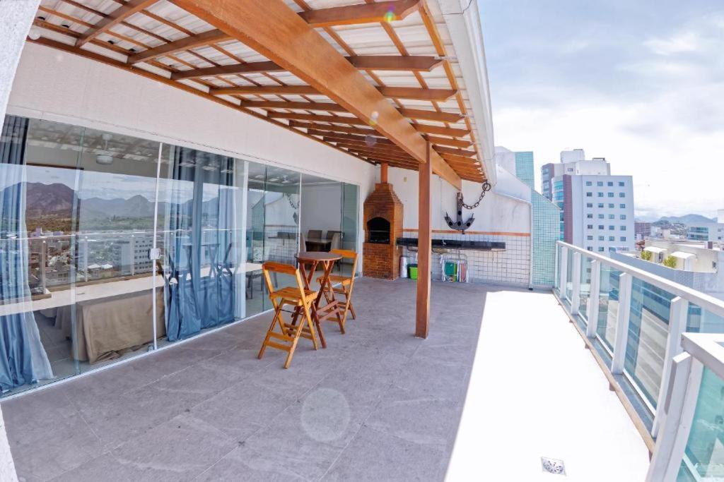 Cobertura C/ Vista Para O Mar E Montanhas, Churrasqueira, 4 Quartos 2 Vg Garagem グアラパリー エクステリア 写真