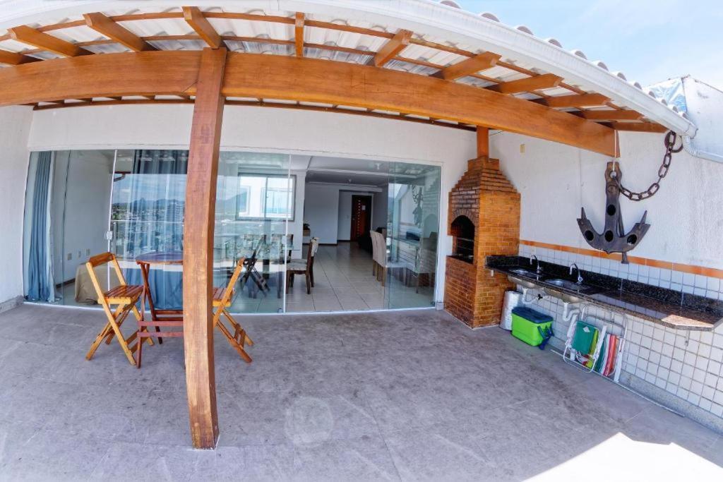 Cobertura C/ Vista Para O Mar E Montanhas, Churrasqueira, 4 Quartos 2 Vg Garagem グアラパリー エクステリア 写真