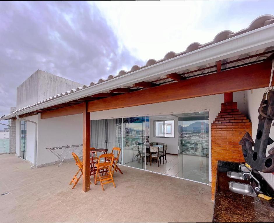 Cobertura C/ Vista Para O Mar E Montanhas, Churrasqueira, 4 Quartos 2 Vg Garagem グアラパリー エクステリア 写真
